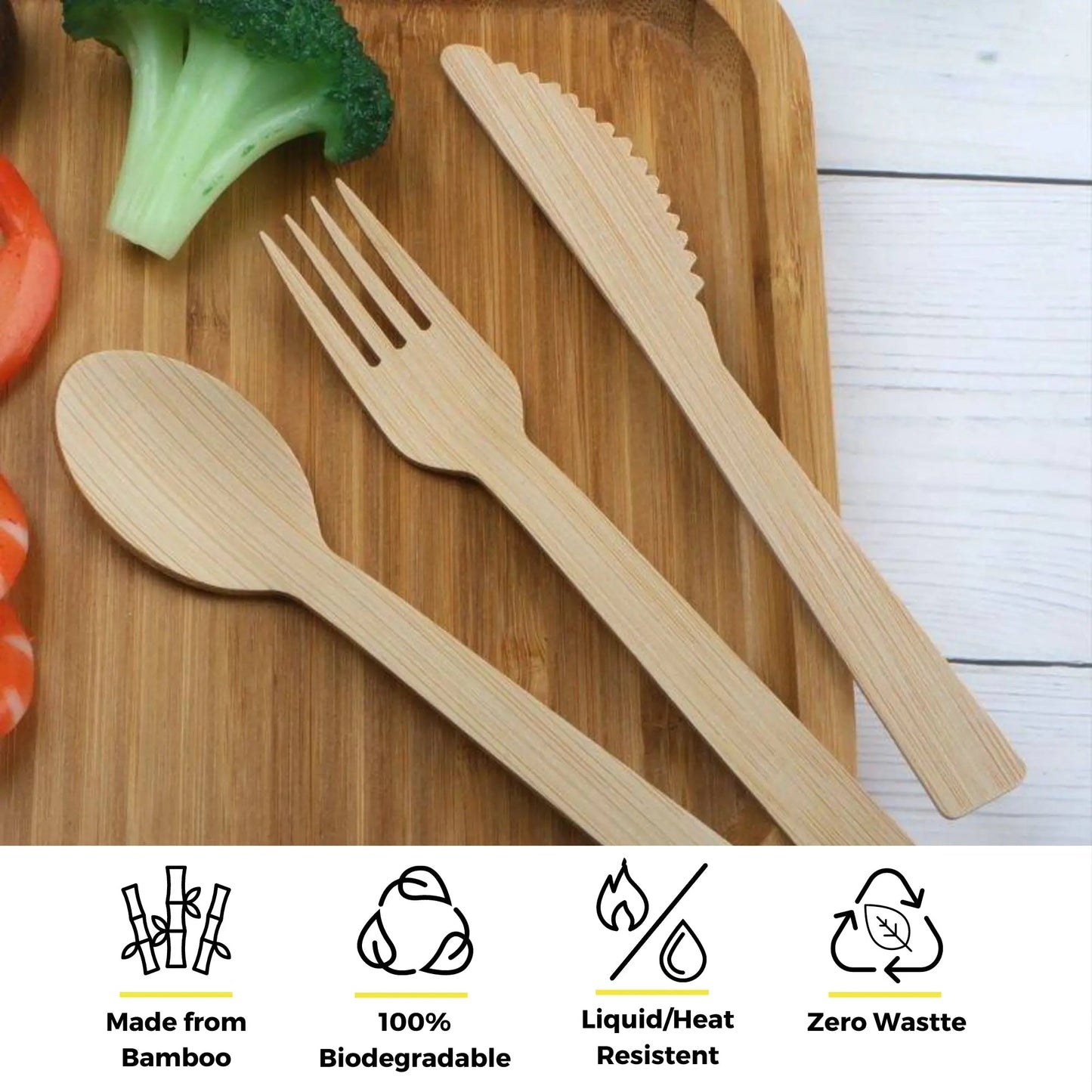 6.7" Wrapped Bamboo Forks
