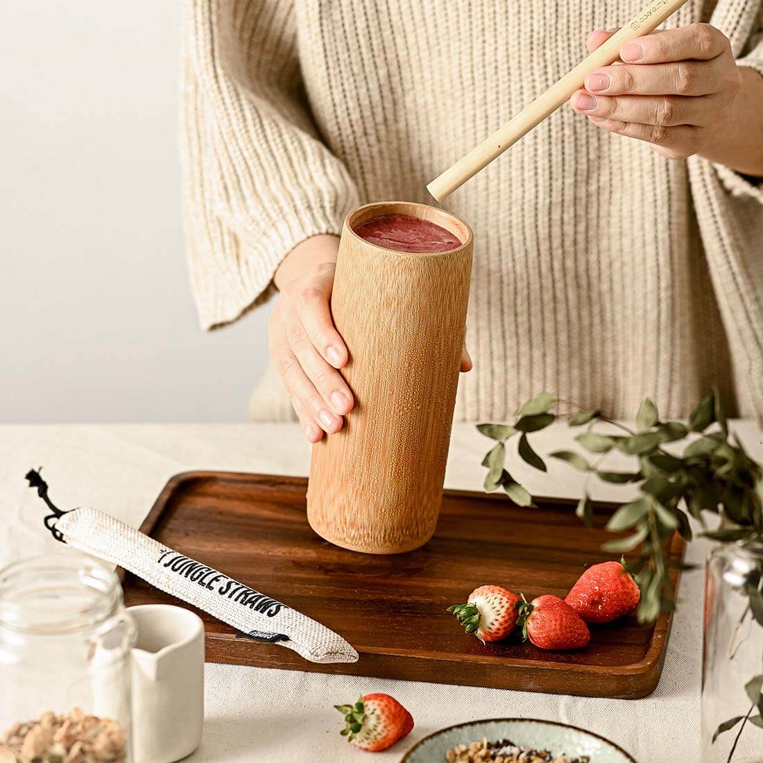 Natural Bamboo Drinking Cups