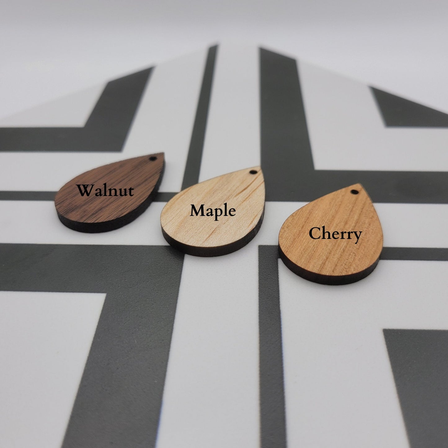 Bamboo Dangle Wood Earrings - 4 Arrows Creations